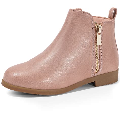 HARVEST LAND Little/Big Girl Ankle Boots Kids Short Zipper Flat Booties ...