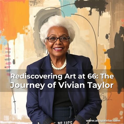 Rediscovering Art at 66: The Journey of Vivian Taylor - Arts Painter