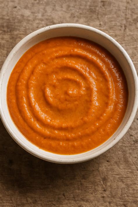 Creamy Roasted Red Bell Pepper Sauce - Desert Island Dishes