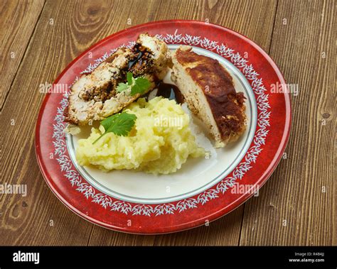 Honey Barbecue Meatloaf , recipe in the western hemisphere Stock Photo ...