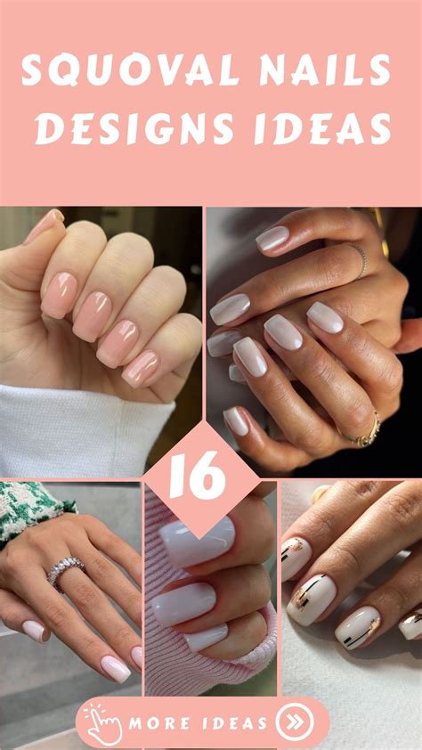 Squoval Nails 16 Ideas: A Chic and Timeless Nail Trend | Squoval nails ...