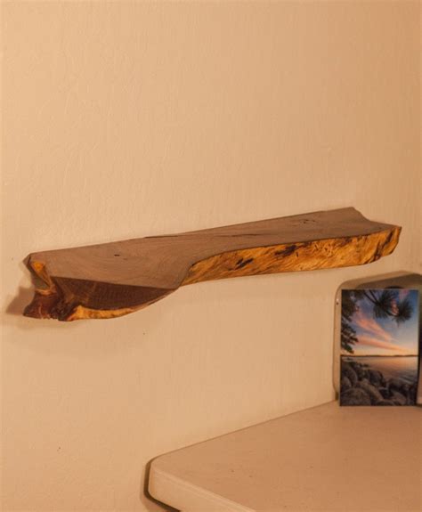 Live Edge Wood Floating Shelf at Ronald Dorothea blog