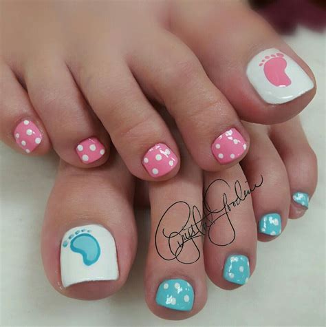 Nails Design For Gender Reveal at Phyllis Lange blog