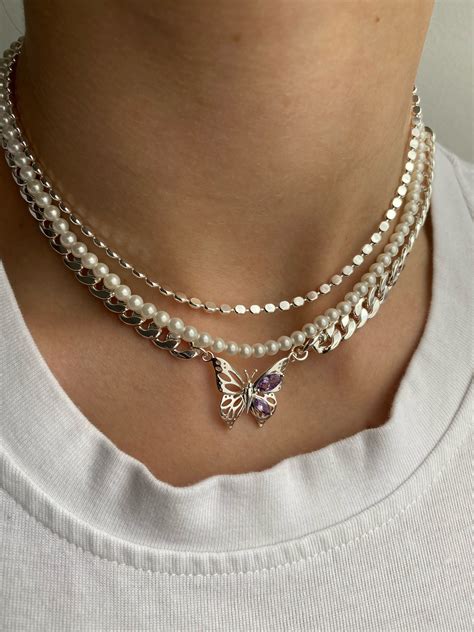Trendy butterfly necklace | Trendy necklaces, Girly jewelry, Grunge jewelry