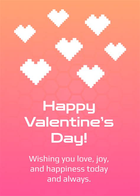 Free Happy Valentine's Day Card Template to Edit Online