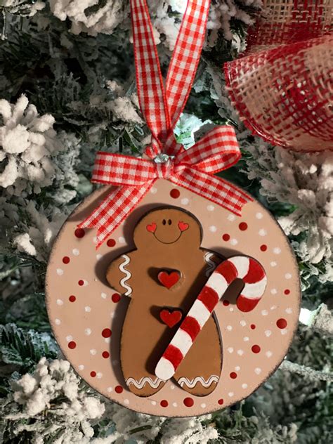 Gingerbread Man Ornament in 2024 | Christmas ornament crafts, Christmas ...