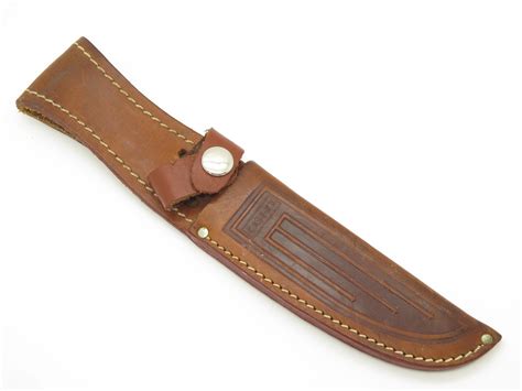 Vintage c. 1970s Case XX Leather Fixed 5" Blade Knife Sheath - ePrague, LLC