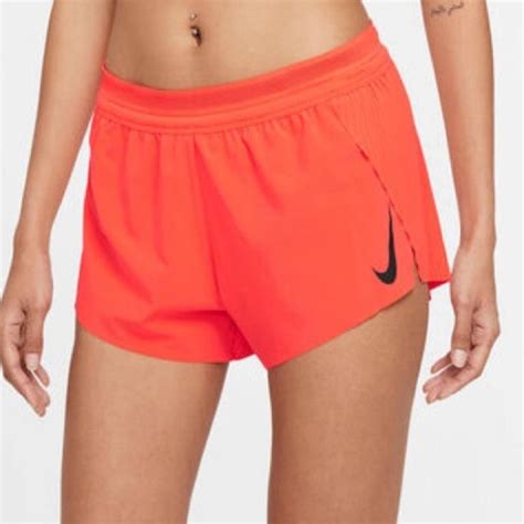 NWT Nike AeroSwift Orange Running Shorts Size... - Depop