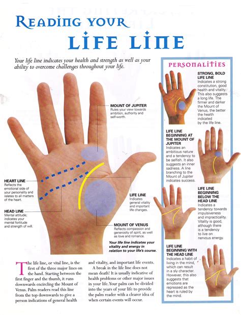Divination: #Palmistry ~ Reading Your Life Line. | Palmistry reading ...