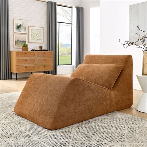 Chenille Memory Foam Floor Chair - Overstock