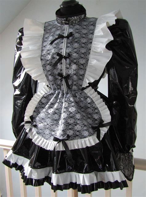 PVC Lockable Sissy Maid Dress - Etsy UK