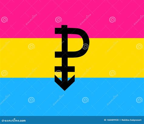 Pansexual LGBTQ+ Pride Flag Symbol Stock Illustration - Illustration of ...