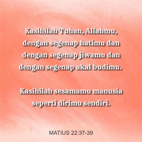 Matius 22:37-40 - Compare All Versions | YouVersion