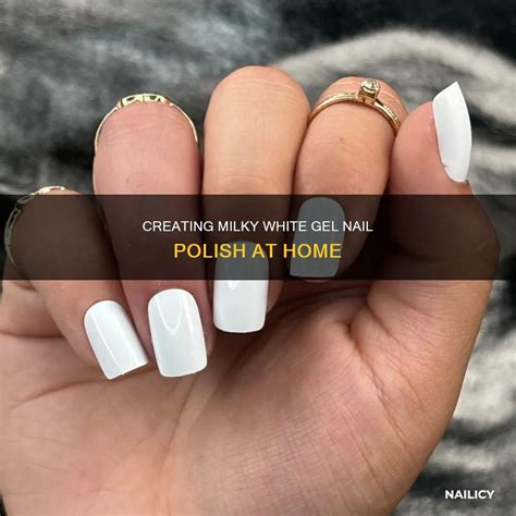 Creating Milky White Gel Nail Polish At Home | Nailicy