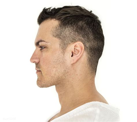 Side portrait of white man | free image by rawpixel.com | Portrait ...