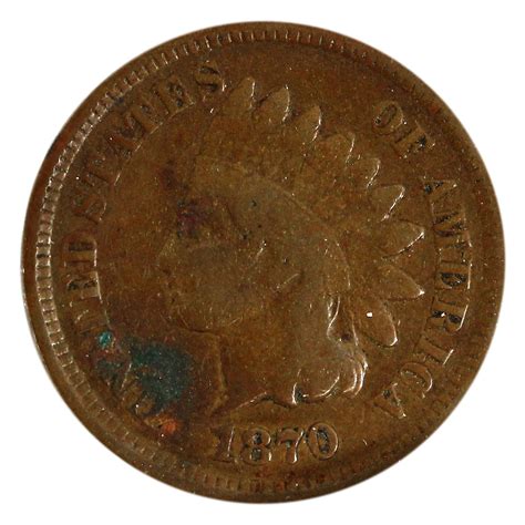 USA 1870 1-cent Indian Head VG