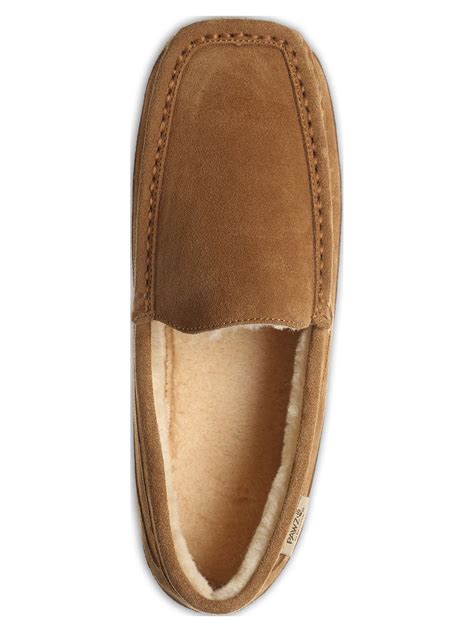 Pawz by Bearpaw Men's Caleb Genuine Suede Moccasin Slippers - Walmart.com