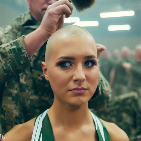 Cheerleader gets a buzzcut in the army in 2025