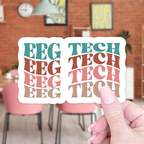 EEG Technician Sticker Gift EEG Tech Laptop Sticker Gifteeg - Etsy