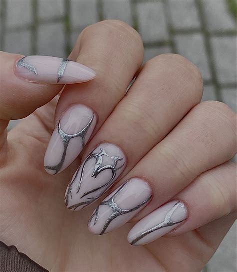 nail art | Metallic nails design, Gel nails, Chrome nails designs