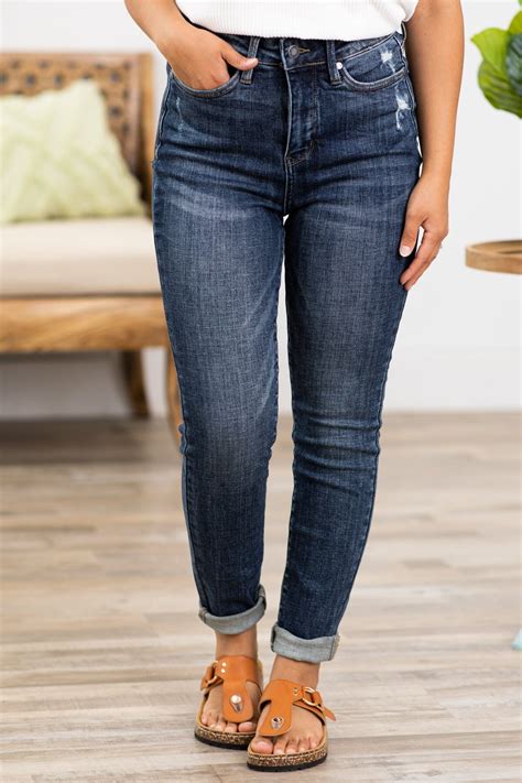 Judy Blue Dark Wash Tummy Control Jeans · Filly Flair