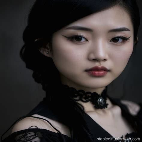 gothic asian woman in lacy lingerie Prompts | Stable Diffusion Online