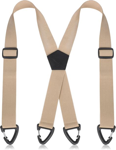 Alrhso Women's Suspenders for Jeans Khaki Hidden Suspenders for Men ...
