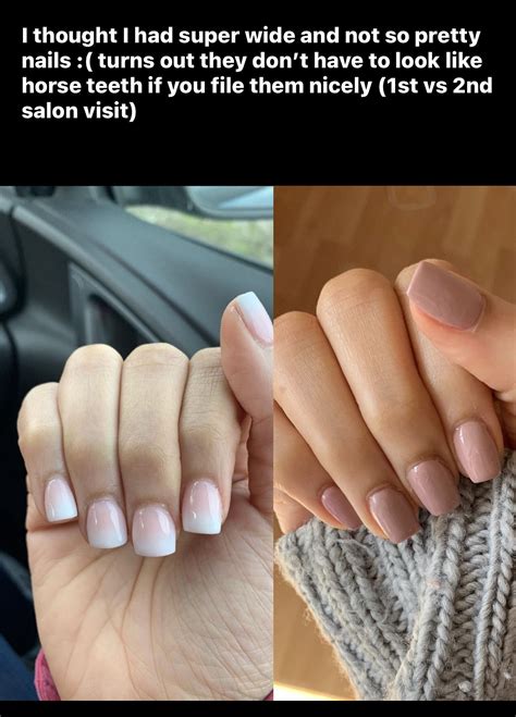 Pin by Amy Apodaca on Nailed it! | Wide nails, Square nails, Short nail bed