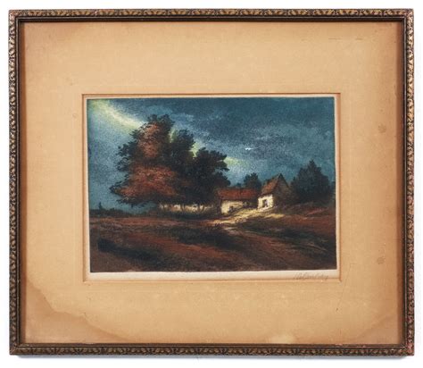 French Aquatint on Paper Tout Les Arbres sold at auction on 12th ...