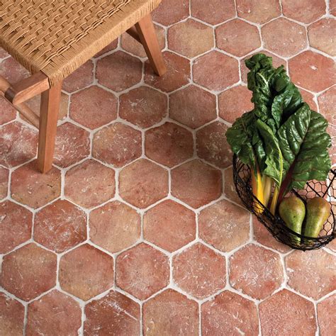 Marlborough Hexagon Terracotta Floor Tile 15x17cm — Tile.co.uk