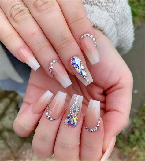 Nail Design Ideas With Rhinestones at Elmer Holt blog