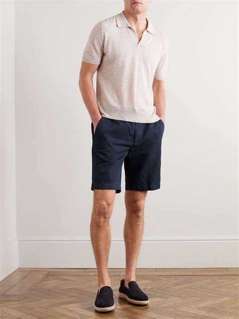 LORO PIANA Straight-Leg Cotton-Blend Bermuda Shorts for Men | MR PORTER