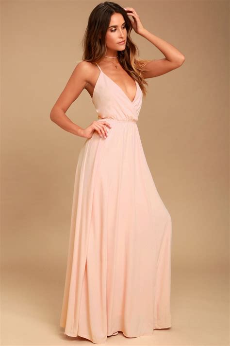 Everything's All Bright Blush Pink Backless Maxi Dress | Blush maxi ...