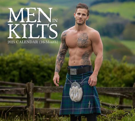 2025 Men In Kilts Deluxe Wall Calendar | Kilted Men | Scottish Men | Hot Men In Kilts | 12" x 13 ...