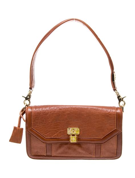 Tory Burch Leather Shoulder Bag - Brown Shoulder Bags, Handbags ...