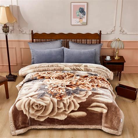 Amazon.com: 9 lb Fleece Blanket Queen Size 77x90 inch,2 ply Soft Warm ...