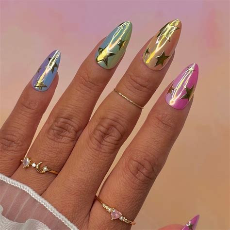 Rainbow Chrome Nails - Daily Charme