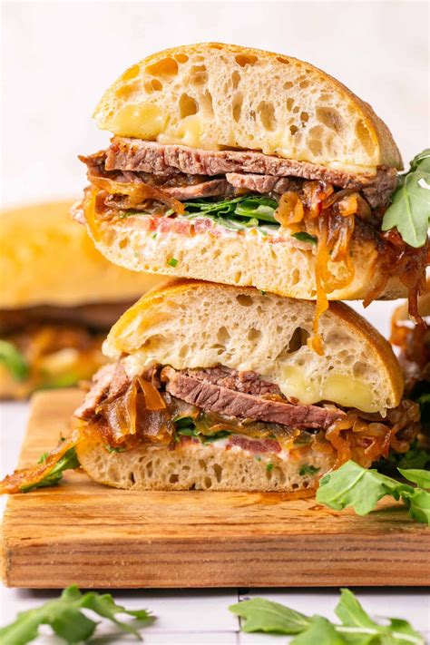 Ribeye Steak Sandwich with Caramelized Onions & Herb Aioli