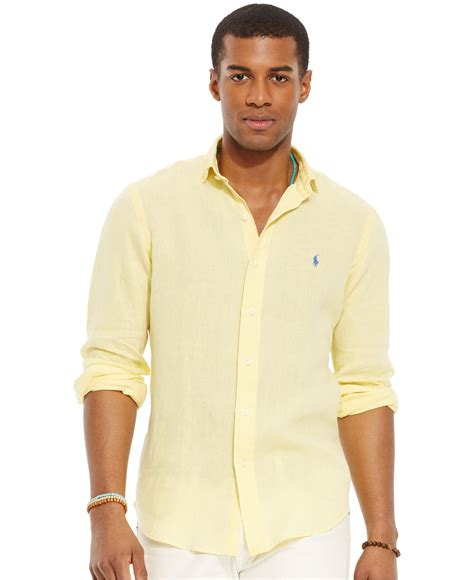 Yellow Dress Shirt For Men