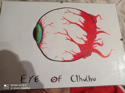 Another drawing. This Time : Eye Of Cthulu : r/Terraria