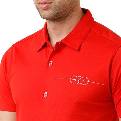Classic Polo Mens Cotton Half Sleeve Solid Slim Fit Polo Neck Red Color ...