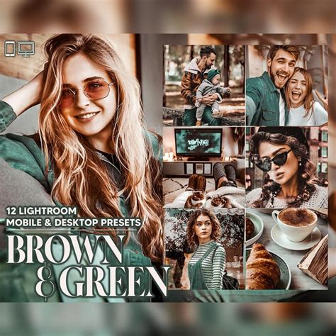 12 Brown & Green Lightroom Presets, Moody Mobile Preset, Cocoa Warm ...