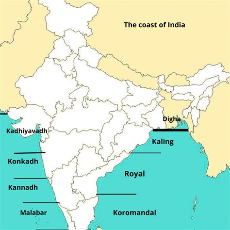 The coastal plains of India - Gk hunt