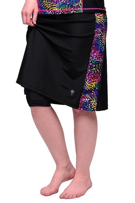 HydroChic Women’s Modest Swim Skirt with Leggings, Skirted Swim Bottoms