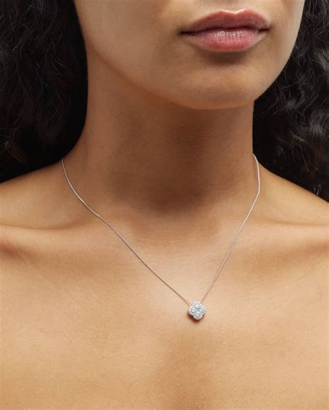 18k White Gold Diamond Pendant Necklace | Neiman Marcus
