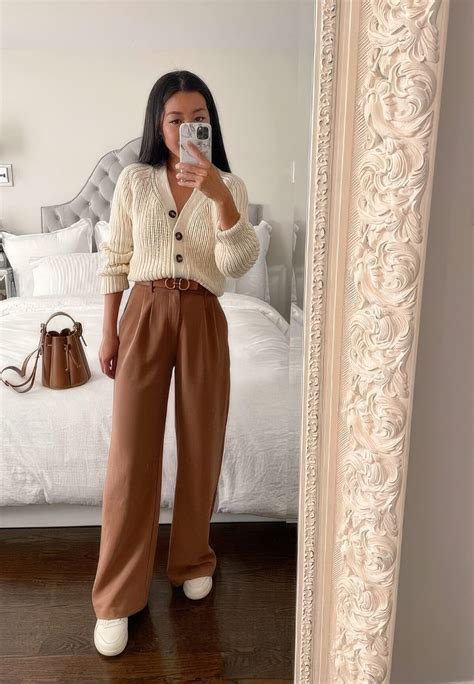 15 Ways To Wear A Cardigan With Wide Leg Pants - Styleoholic