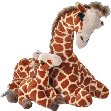 Wild Republic Mom & Baby Giraffe Plush, Stuffed Animal, Plush Toy ...