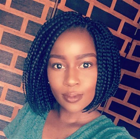 90s Box Braids Bob | Cool braid hairstyles, Short box braids bob, Short ...