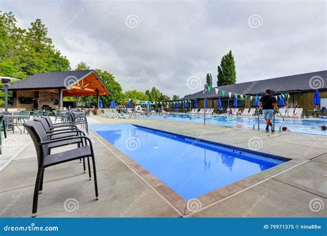 Public Swimming Pool in Tacoma Lawn Tennis Club Editorial Image - Image ...