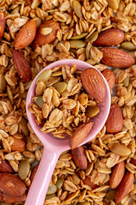 Homemade Vanilla Almond Granola Recipe - Carmy - Easy Healthy-ish Recipes